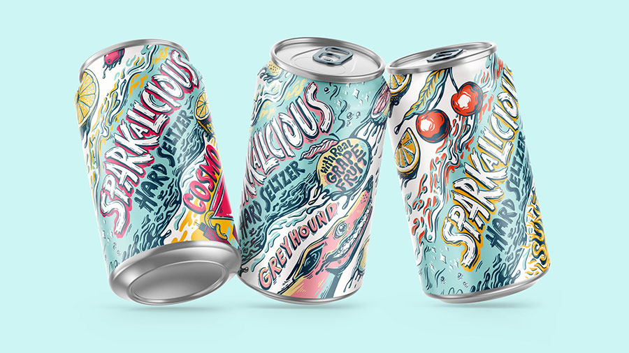 Sparkalicious Hard Seltzer Moxie Sozo